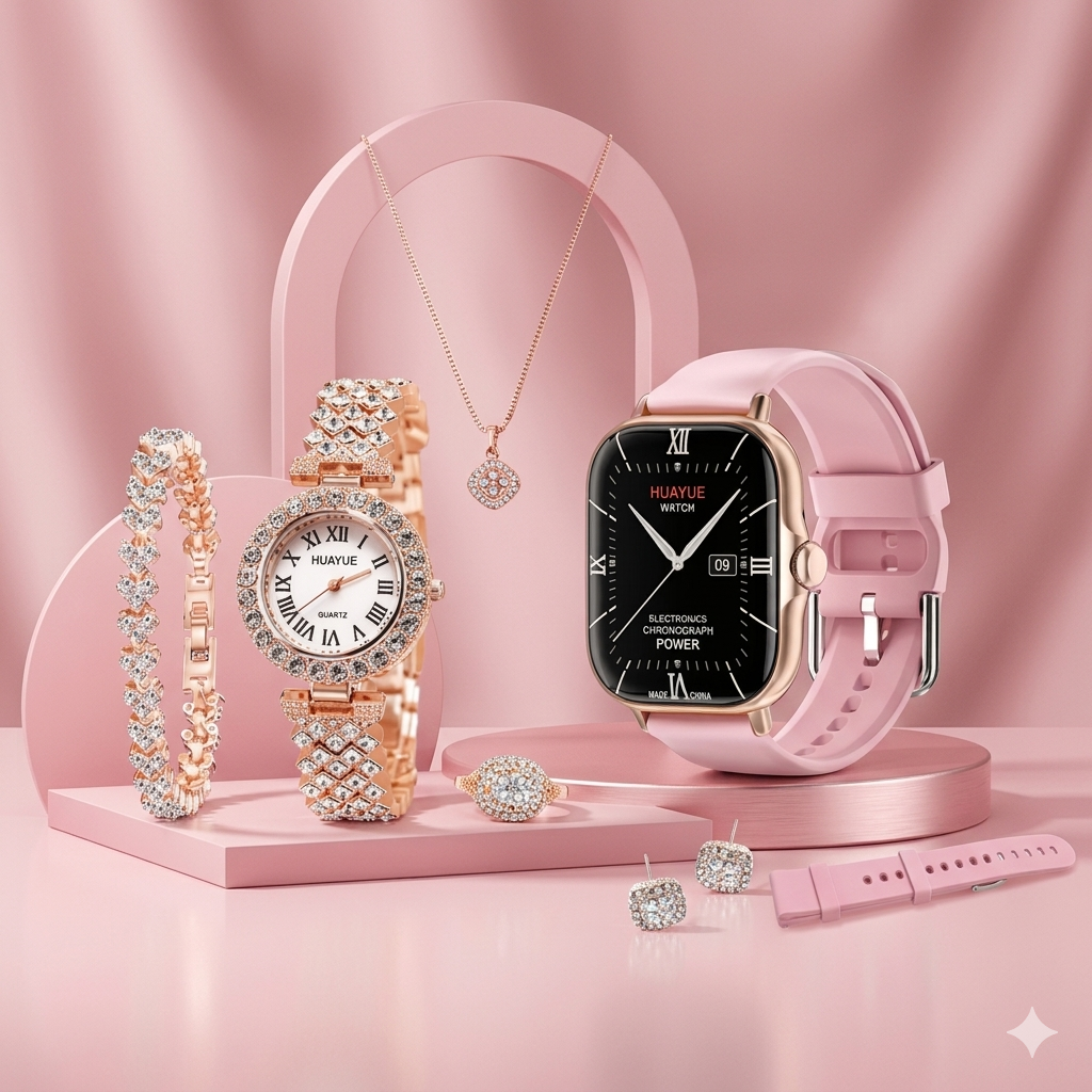 A58 Plus 6 IN 1 Smartwatch Set