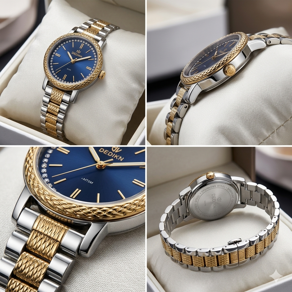 Devoshi Women's Waterproof Steel Watch